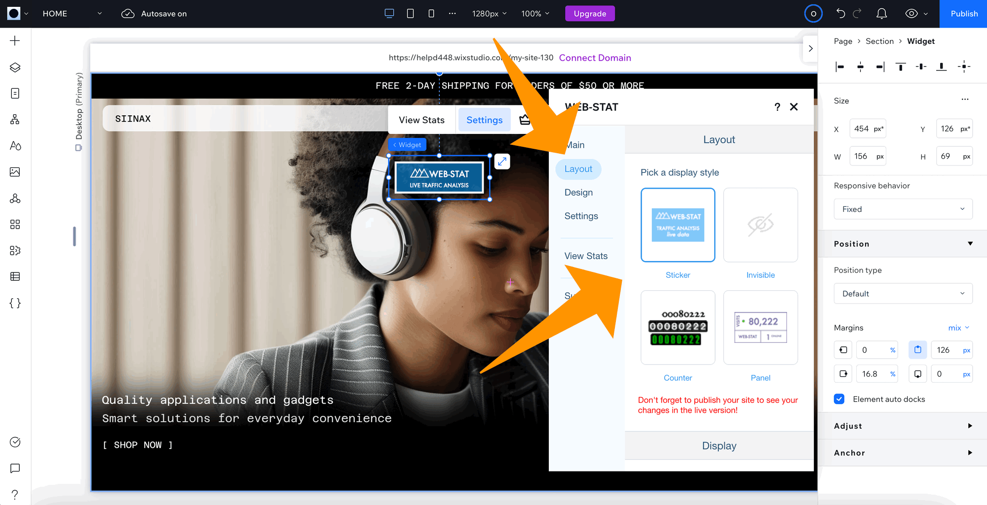 Adicionar Web-Stat 6